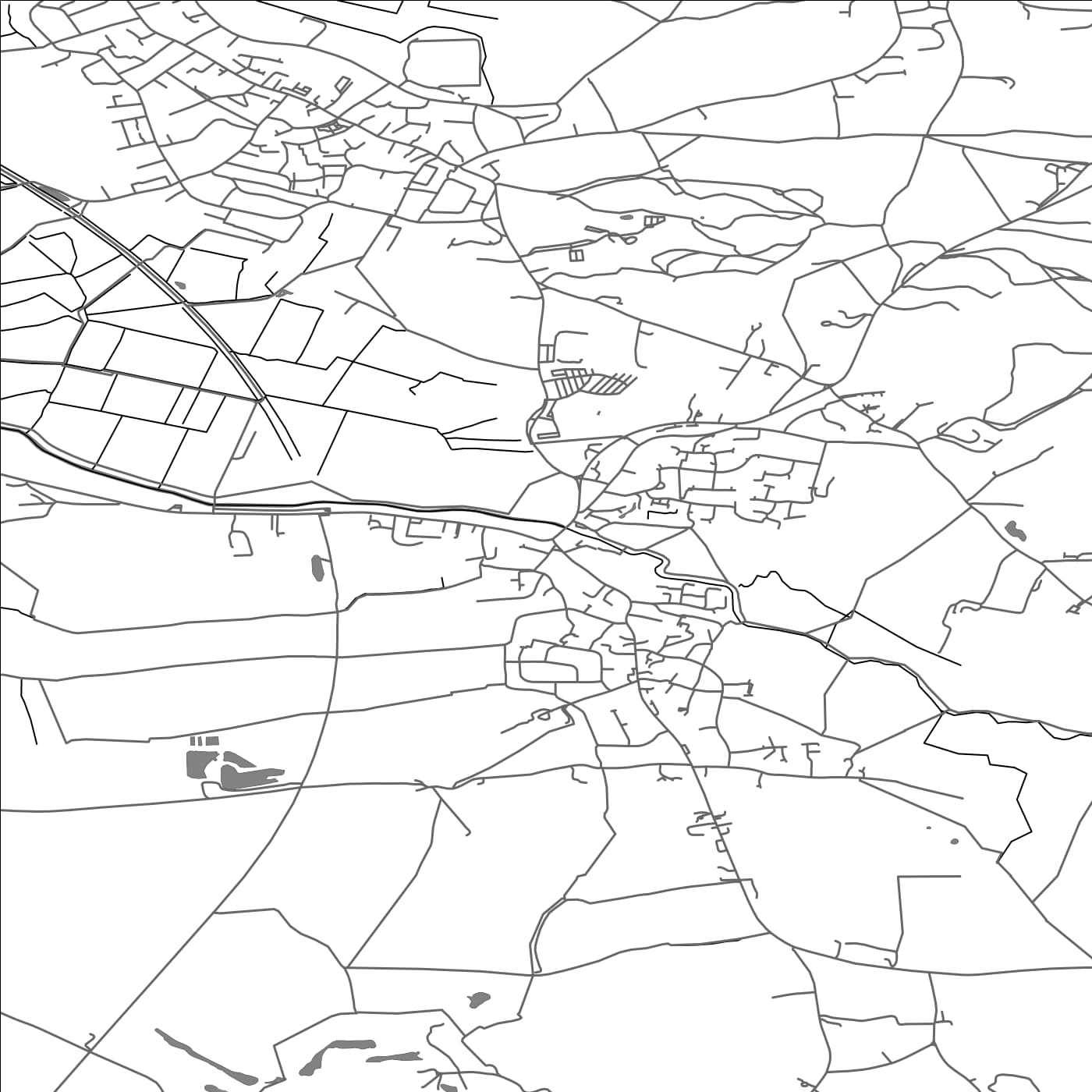 ROAD MAP OF CONGRESBURY, UNITED KINGDOM BY MAPBAKES