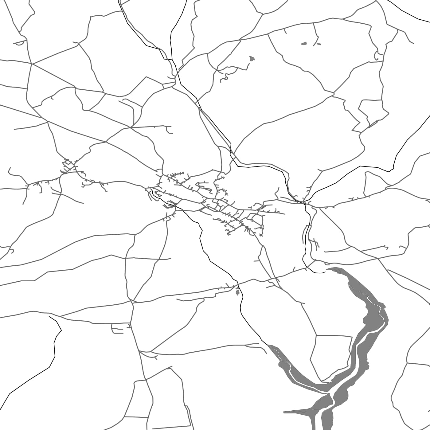 ROAD MAP OF CONSTANTINE, UNITED KINGDOM BY MAPBAKES