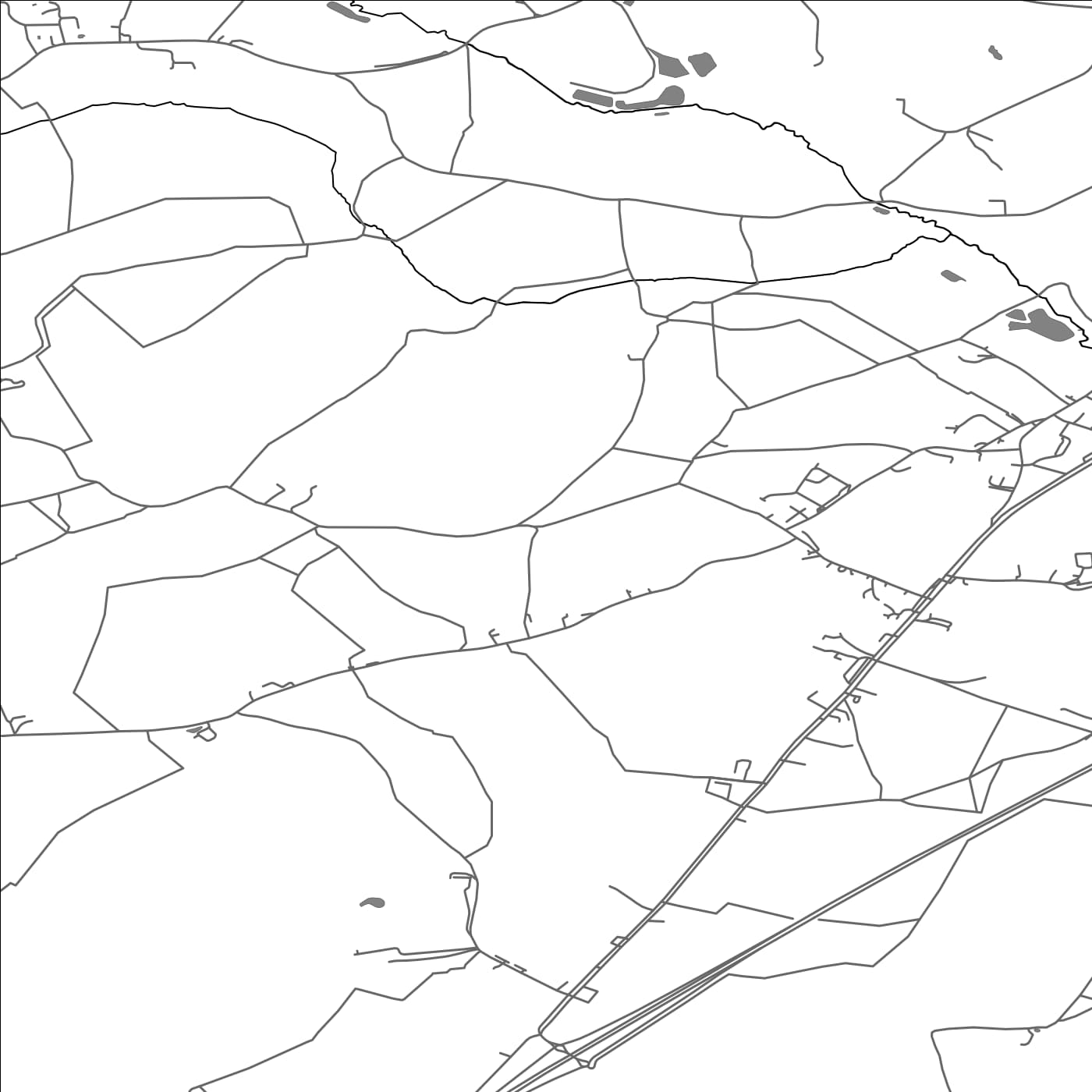 ROAD MAP OF COPDOCK AND WASHBROOK, UNITED KINGDOM BY MAPBAKES