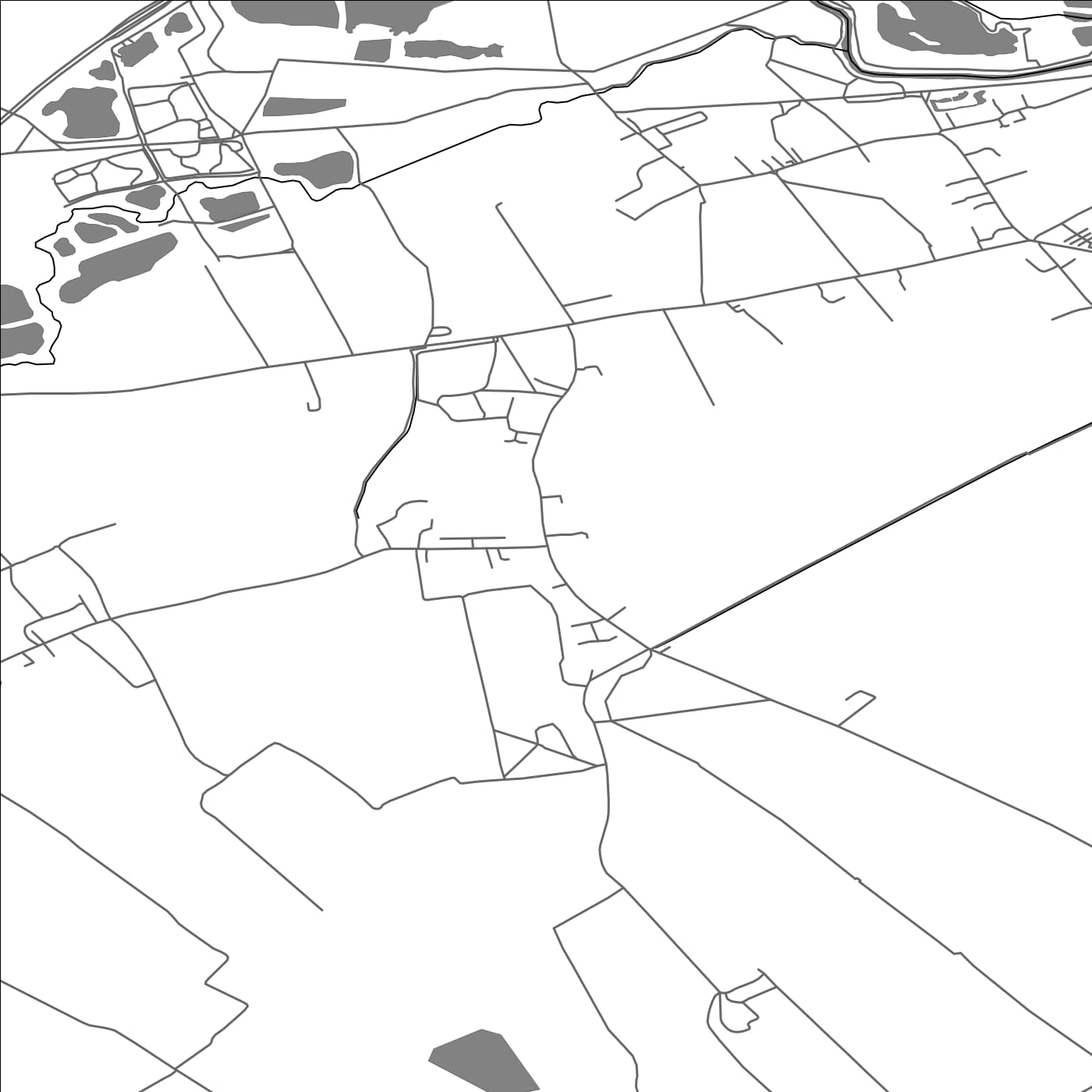 ROAD MAP OF COPLE, UNITED KINGDOM BY MAPBAKES