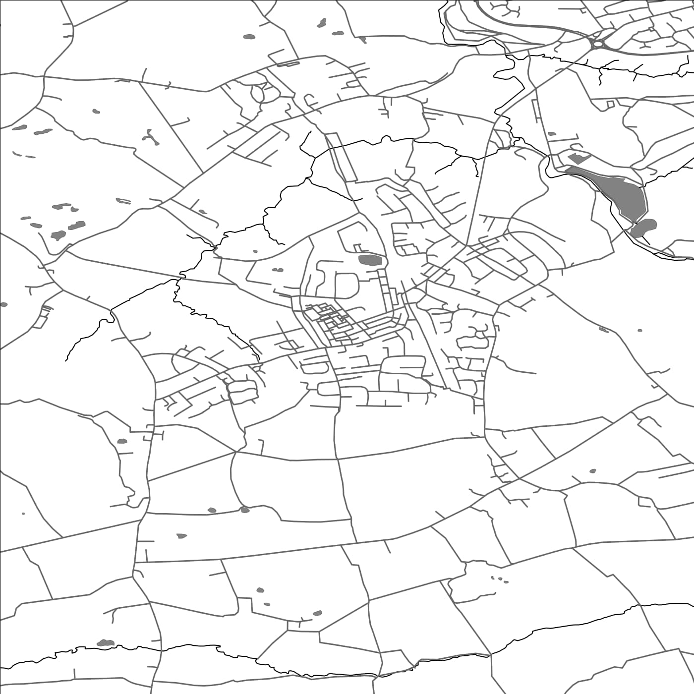 ROAD MAP OF COPPULL, UNITED KINGDOM BY MAPBAKES