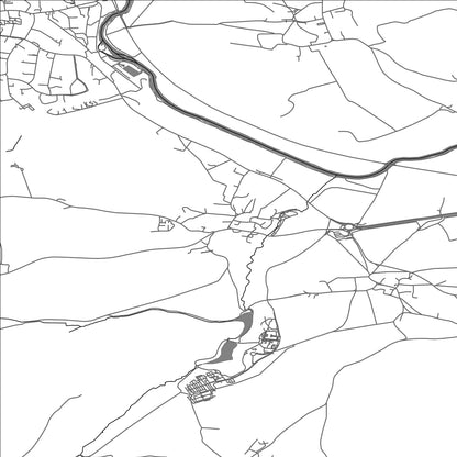 ROAD MAP OF CORSTON, UNITED KINGDOM BY MAPBAKES