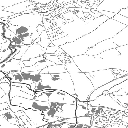 ROAD MAP OF COSSINGTON, UNITED KINGDOM BY MAPBAKES