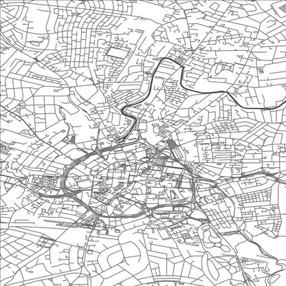 ROAD MAP OF COVENTRY, UNITED KINGDOM BY MAPBAKES