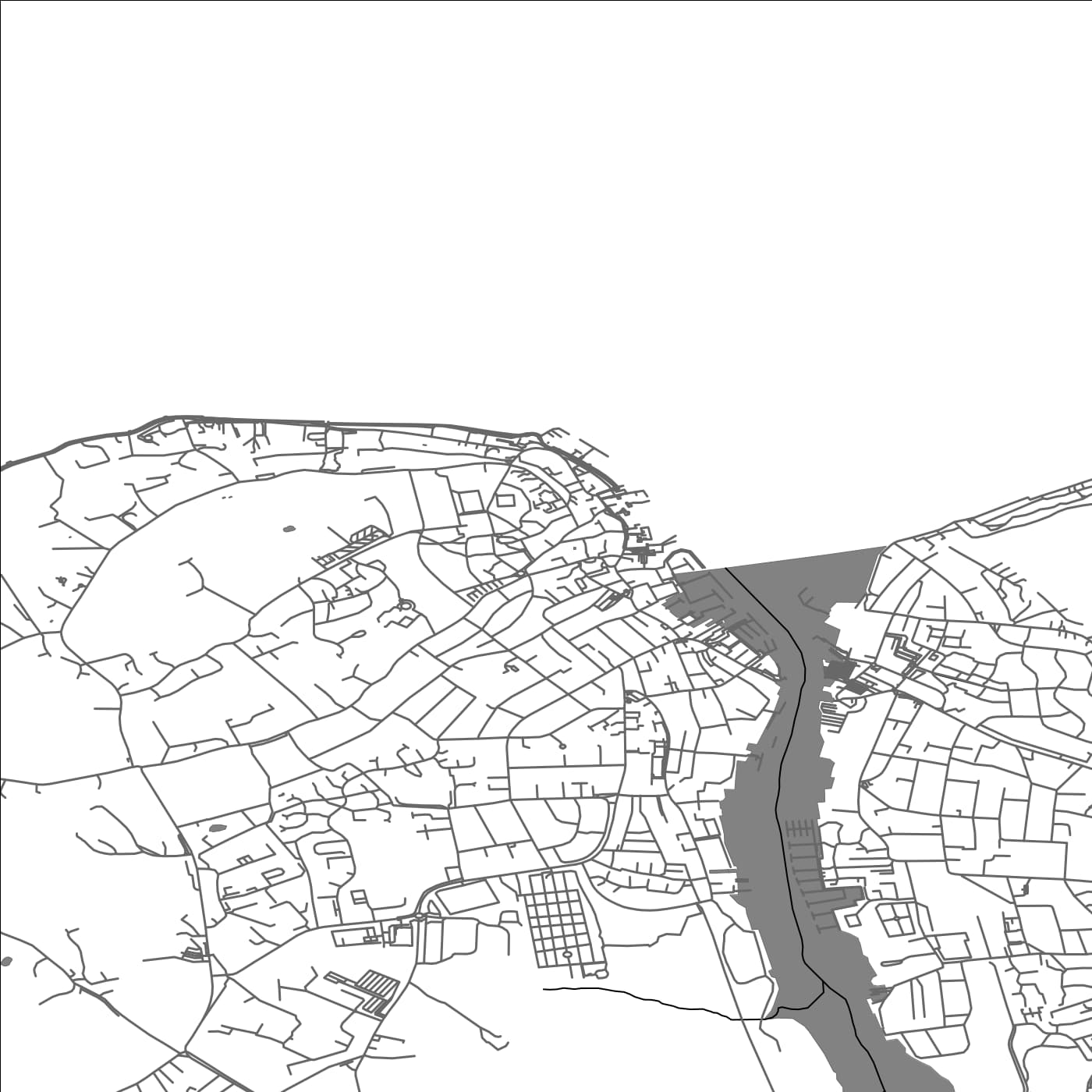 ROAD MAP OF COWES, UNITED KINGDOM BY MAPBAKES