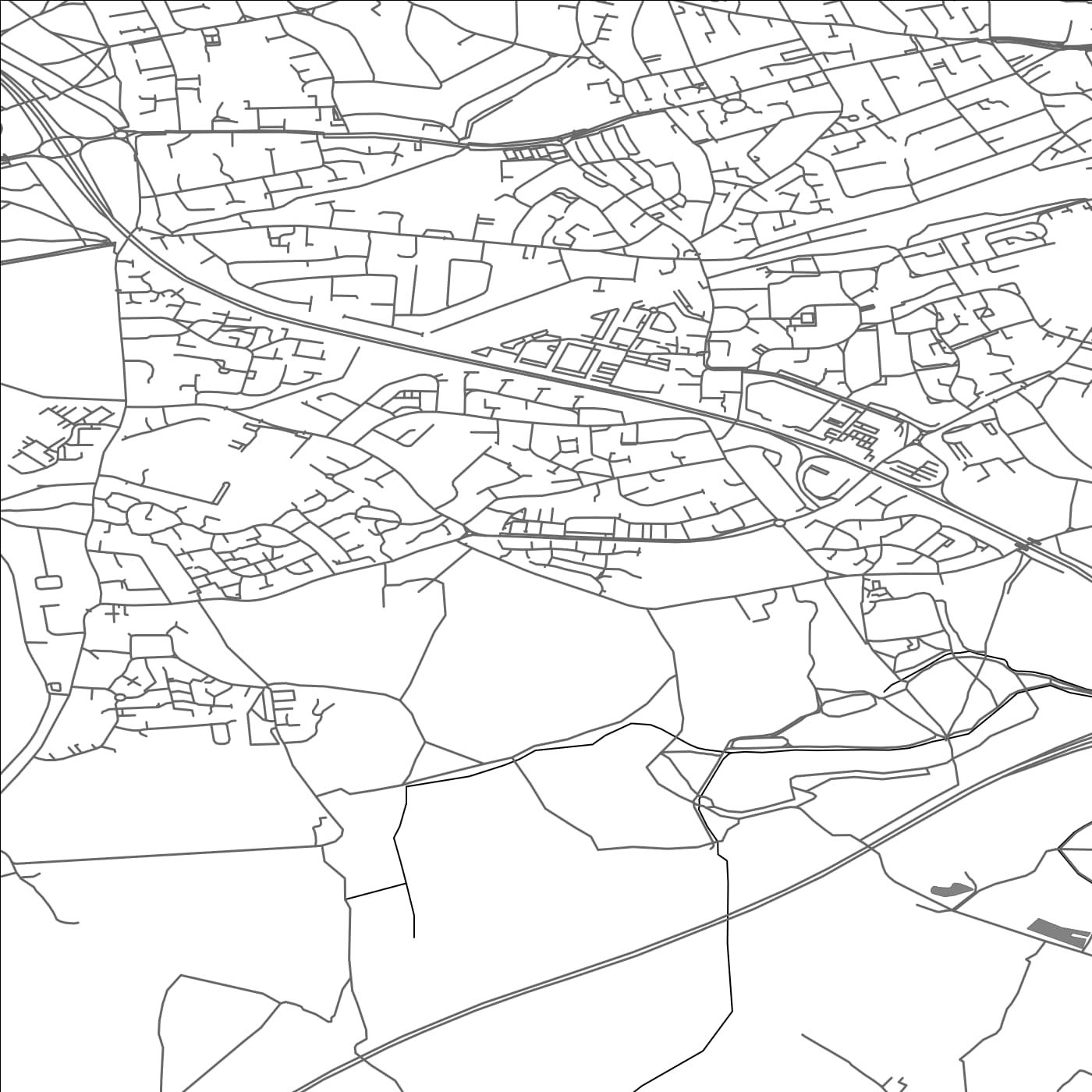 ROAD MAP OF COX GREEN, UNITED KINGDOM BY MAPBAKES