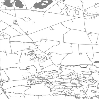 ROAD MAP OF CRANAGE, UNITED KINGDOM BY MAPBAKES