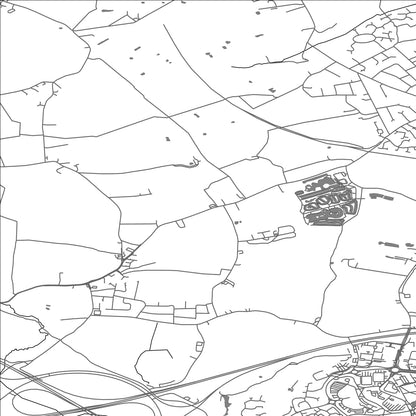 ROAD MAP OF CROFT, UNITED KINGDOM BY MAPBAKES