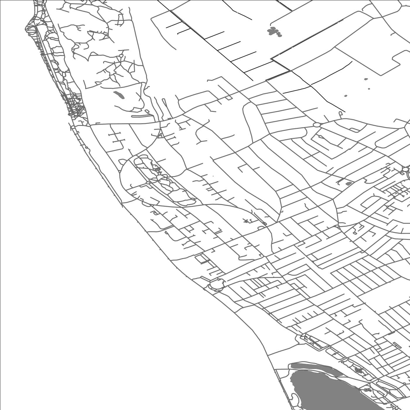 ROAD MAP OF CROSBY, UNITED KINGDOM BY MAPBAKES