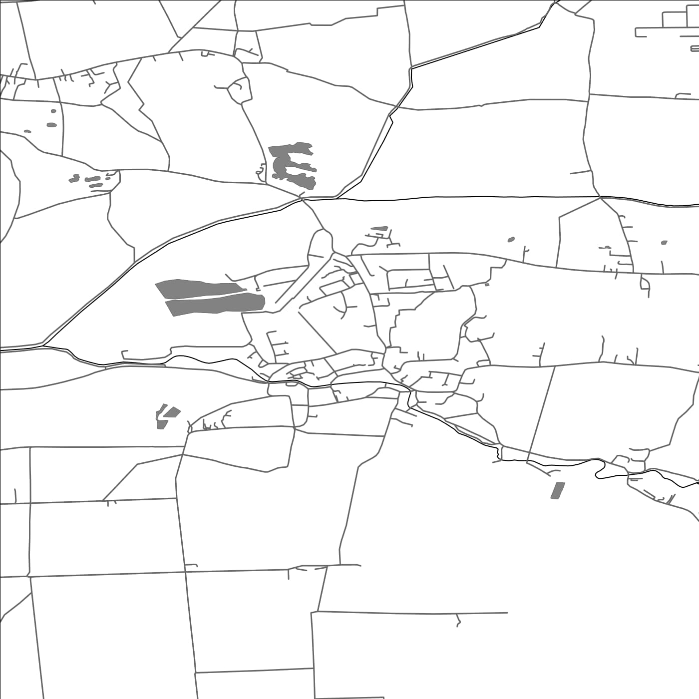 ROAD MAP OF CROSTON, UNITED KINGDOM BY MAPBAKES