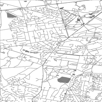 ROAD MAP OF CROWTHORNE, UNITED KINGDOM BY MAPBAKES