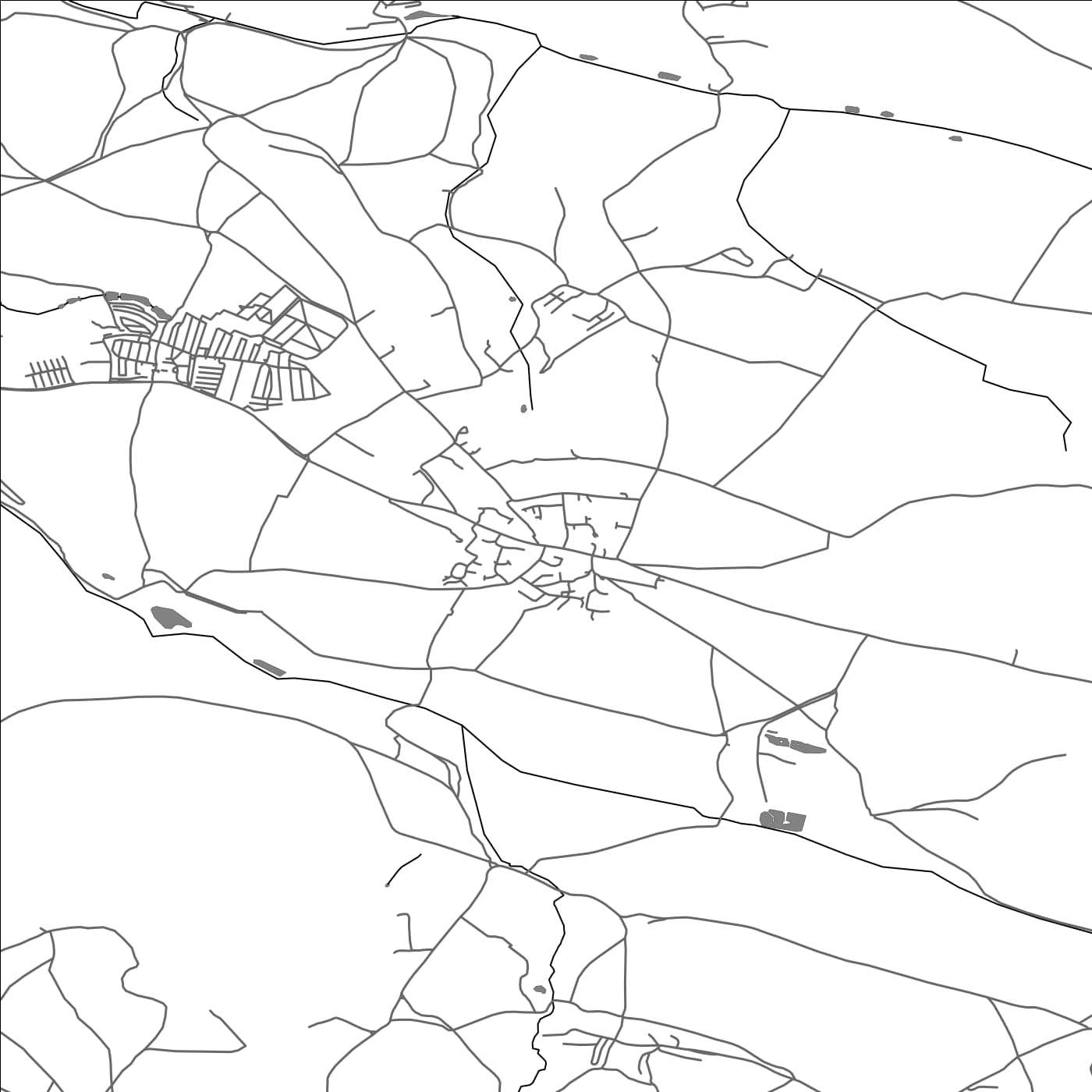 ROAD MAP OF CUBERT, UNITED KINGDOM BY MAPBAKES