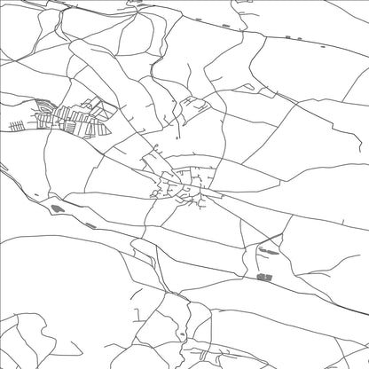 ROAD MAP OF CUBERT, UNITED KINGDOM BY MAPBAKES