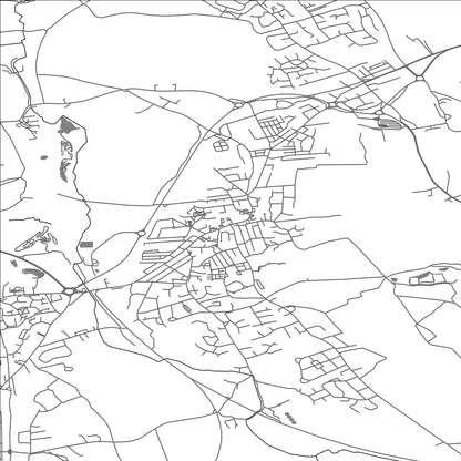 ROAD MAP OF CUDWORTH, UNITED KINGDOM BY MAPBAKES