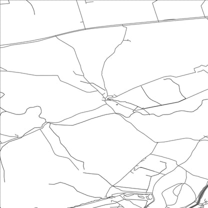 ROAD MAP OF DACRE, UNITED KINGDOM BY MAPBAKES