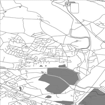 ROAD MAP OF DARFIELD, UNITED KINGDOM BY MAPBAKES