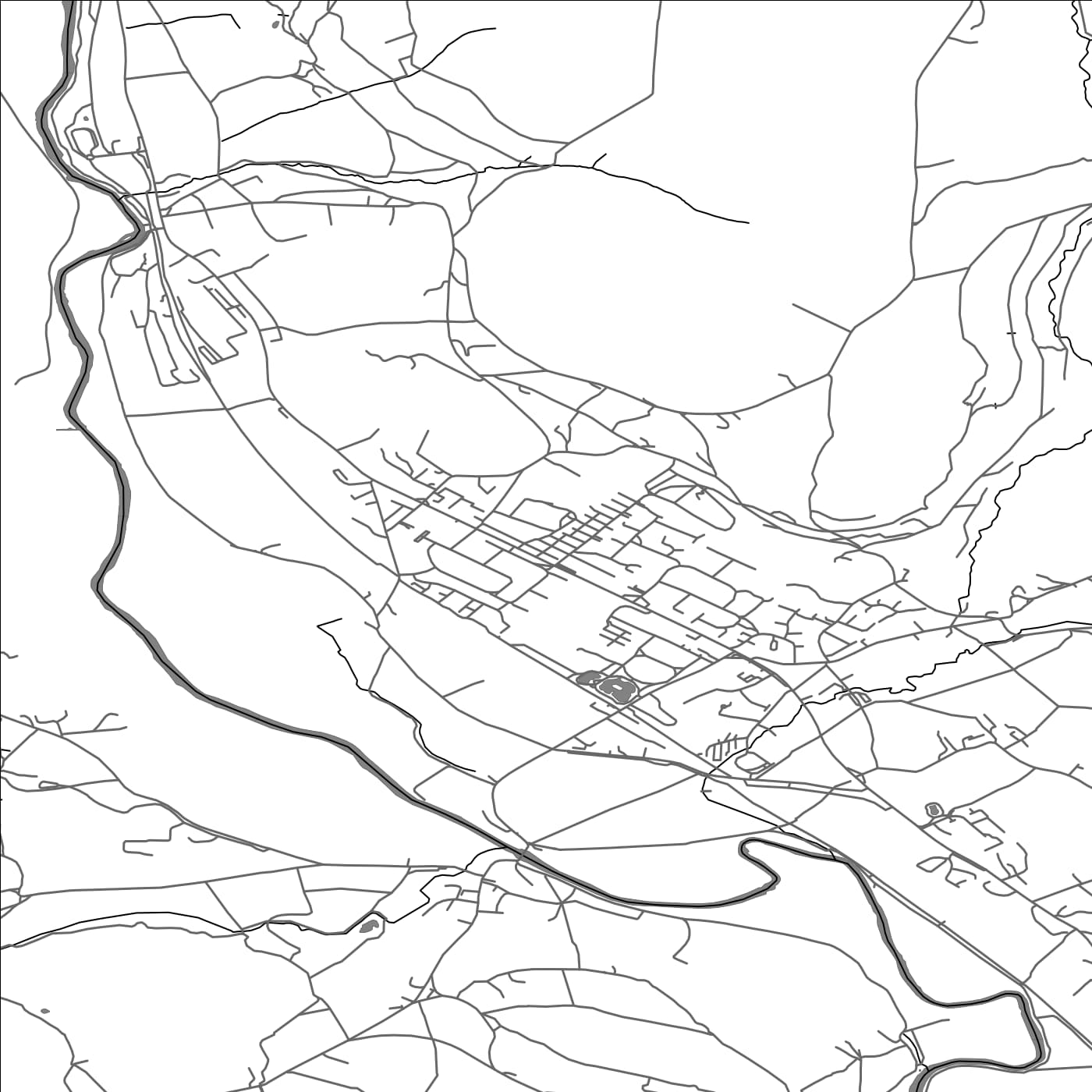 ROAD MAP OF DARLEY DALE, UNITED KINGDOM BY MAPBAKES