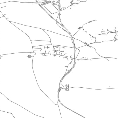 ROAD MAP OF DARRINGTON, UNITED KINGDOM BY MAPBAKES