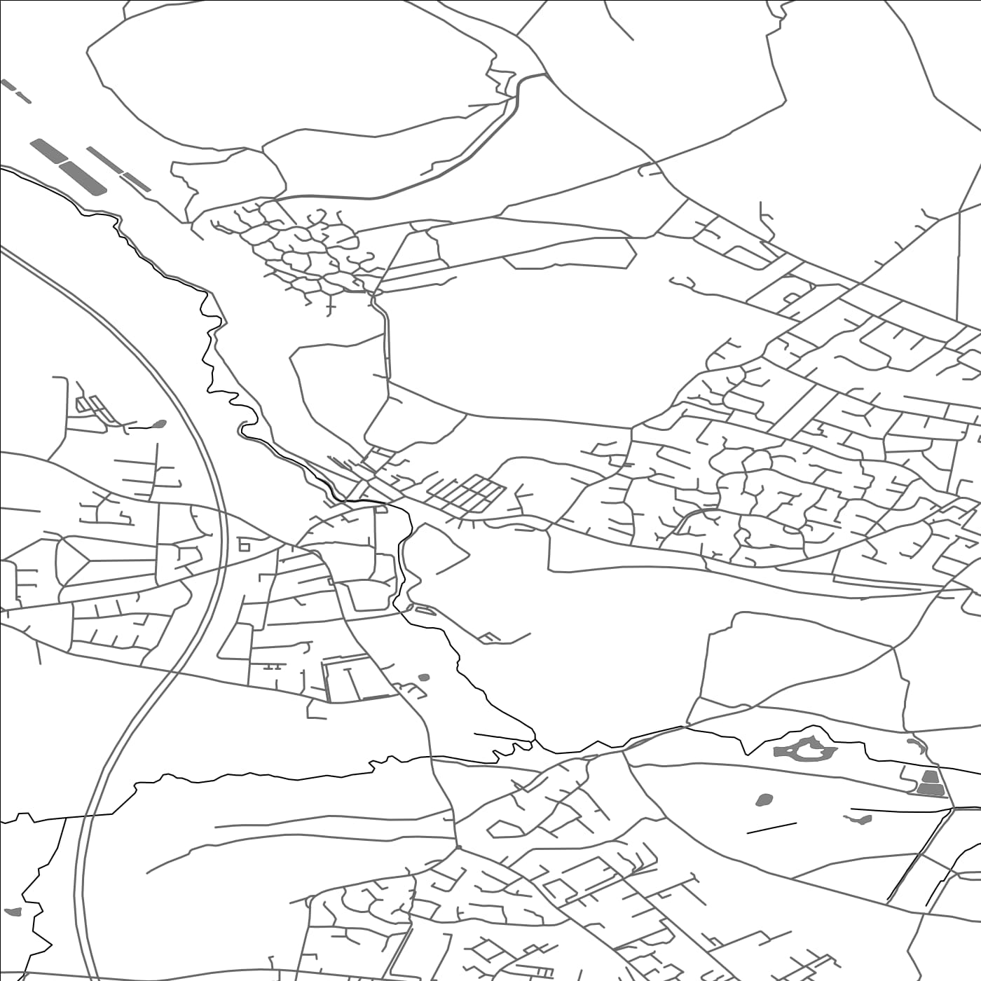 ROAD MAP OF DARTON, UNITED KINGDOM BY MAPBAKES