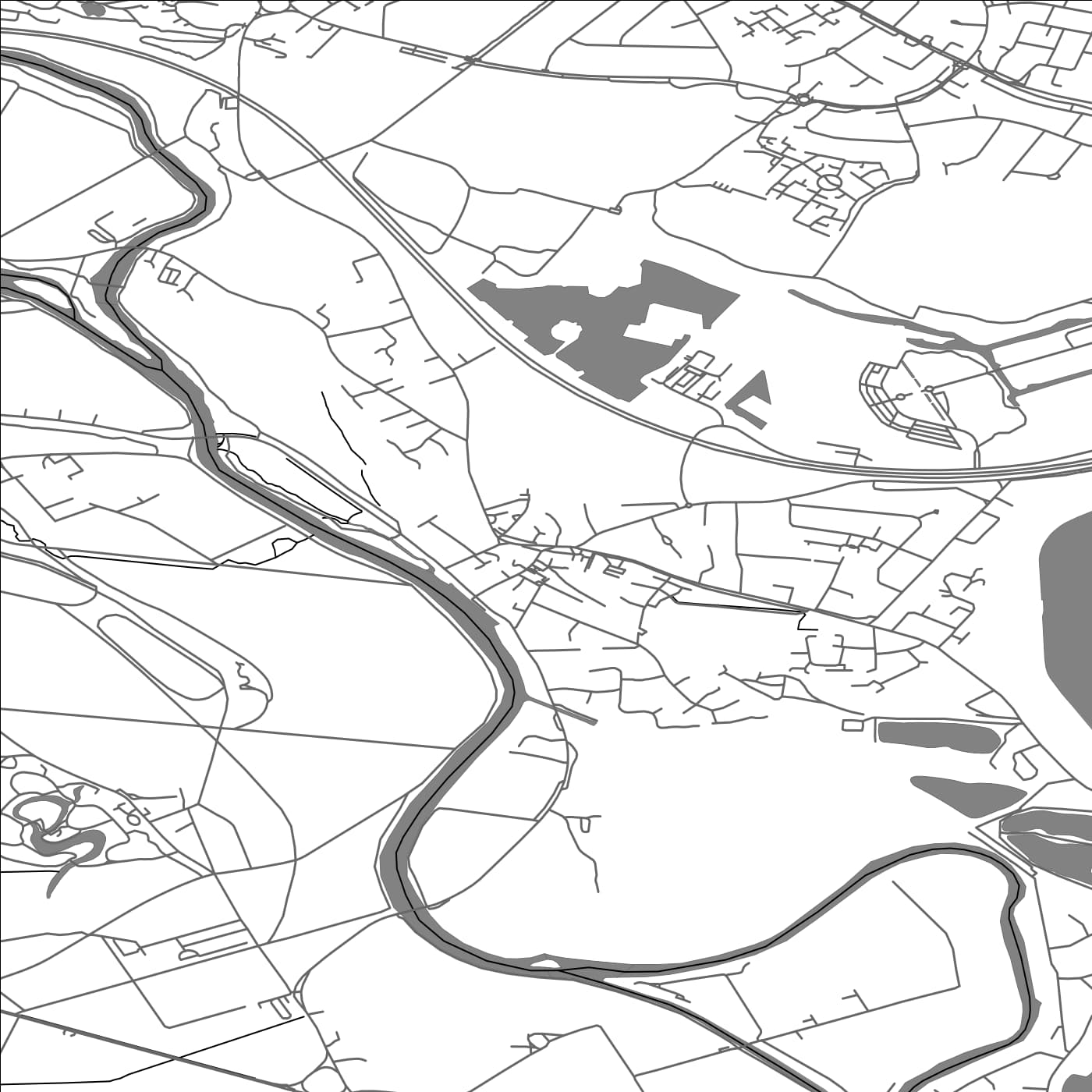 ROAD MAP OF DATCHET, UNITED KINGDOM BY MAPBAKES