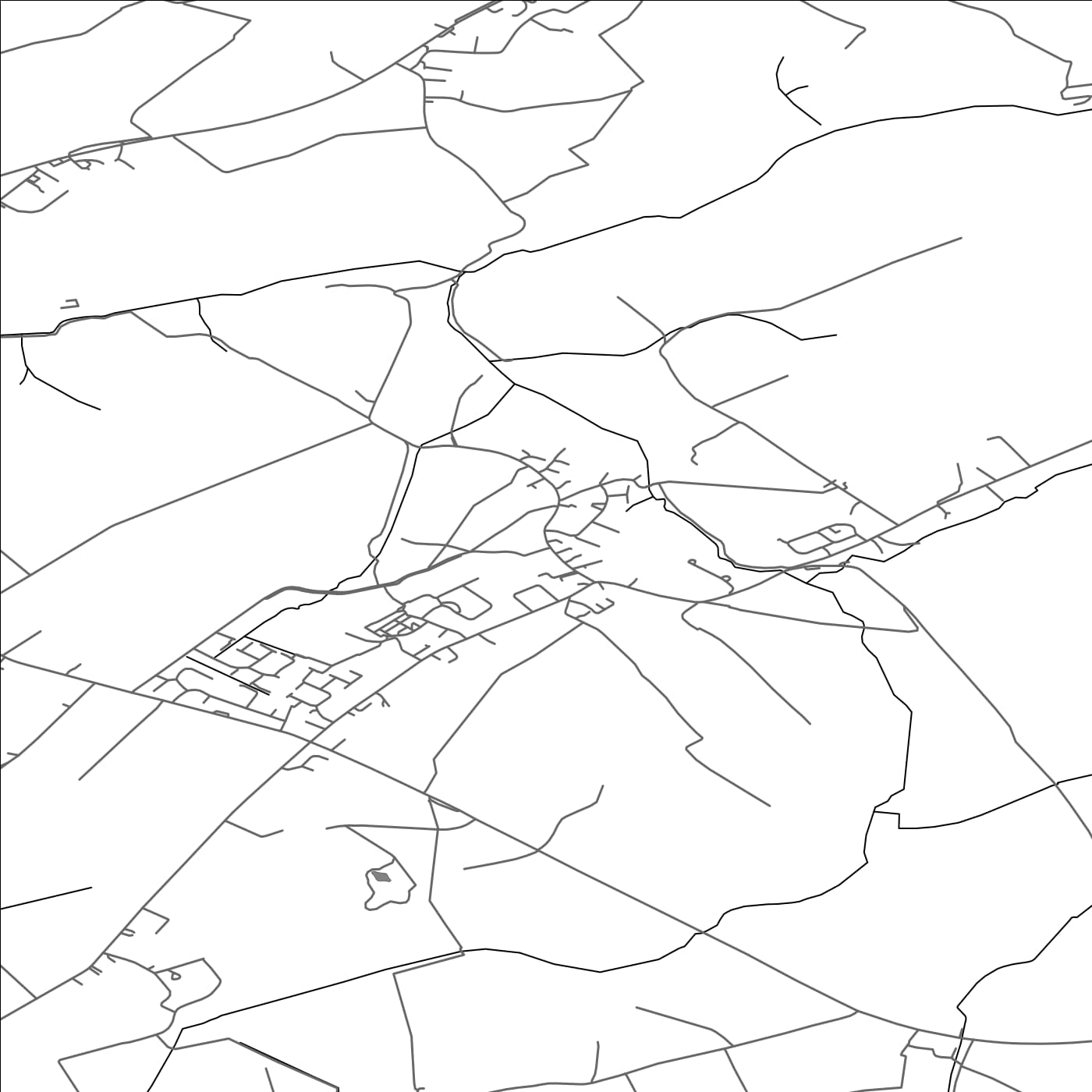 ROAD MAP OF DEARHAM, UNITED KINGDOM BY MAPBAKES