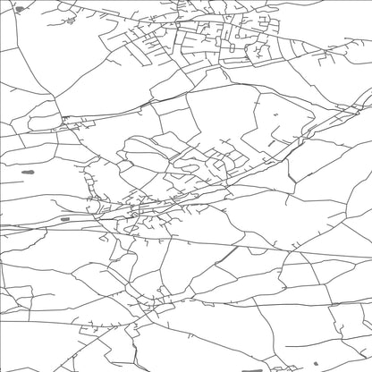 ROAD MAP OF DENBY DALE, UNITED KINGDOM BY MAPBAKES