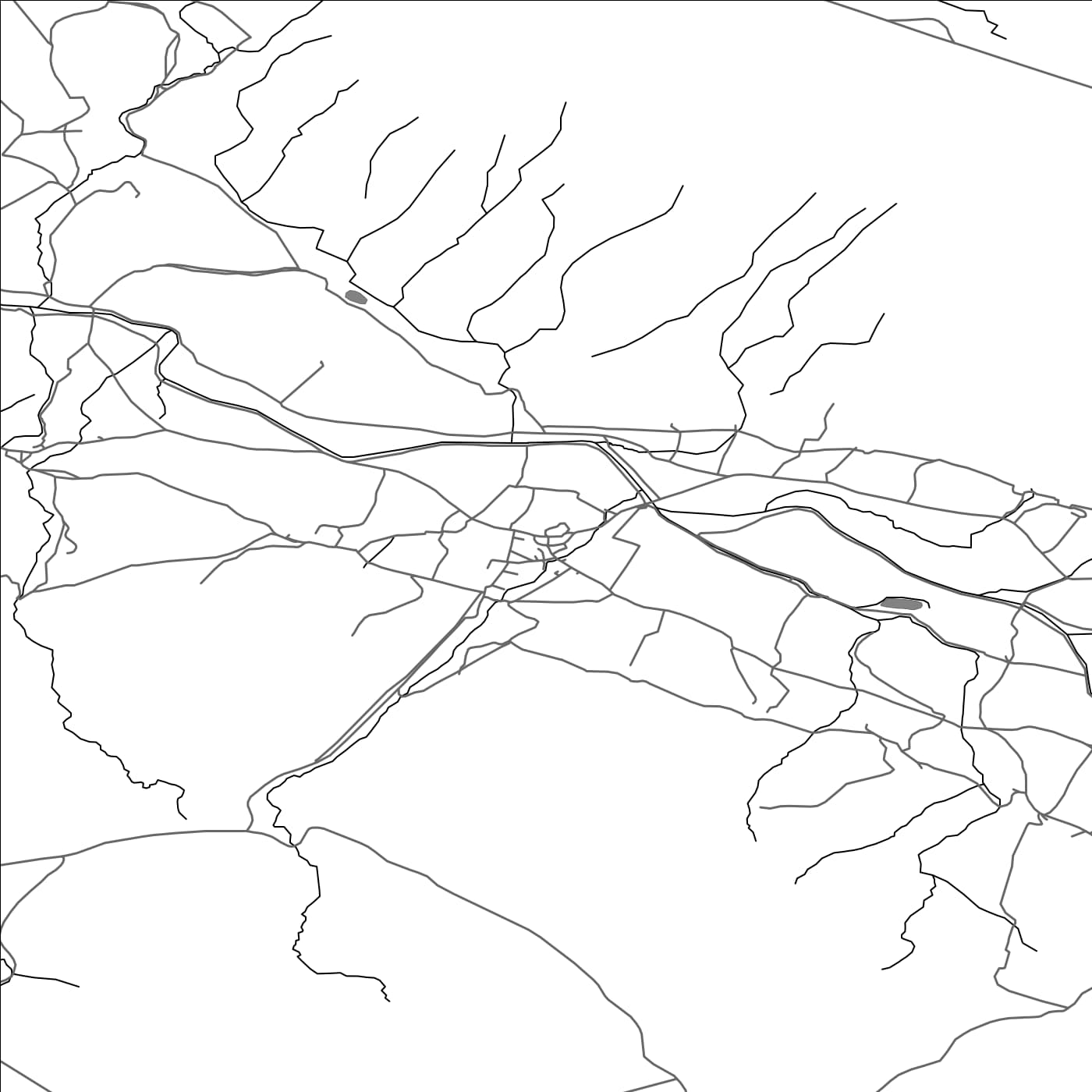 ROAD MAP OF DENT, UNITED KINGDOM BY MAPBAKES