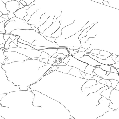 ROAD MAP OF DENT, UNITED KINGDOM BY MAPBAKES