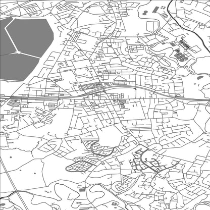 ROAD MAP OF DENTON, UNITED KINGDOM BY MAPBAKES