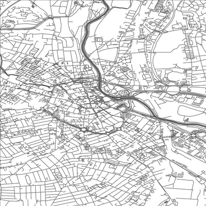 ROAD MAP OF DERBY, UNITED KINGDOM BY MAPBAKES