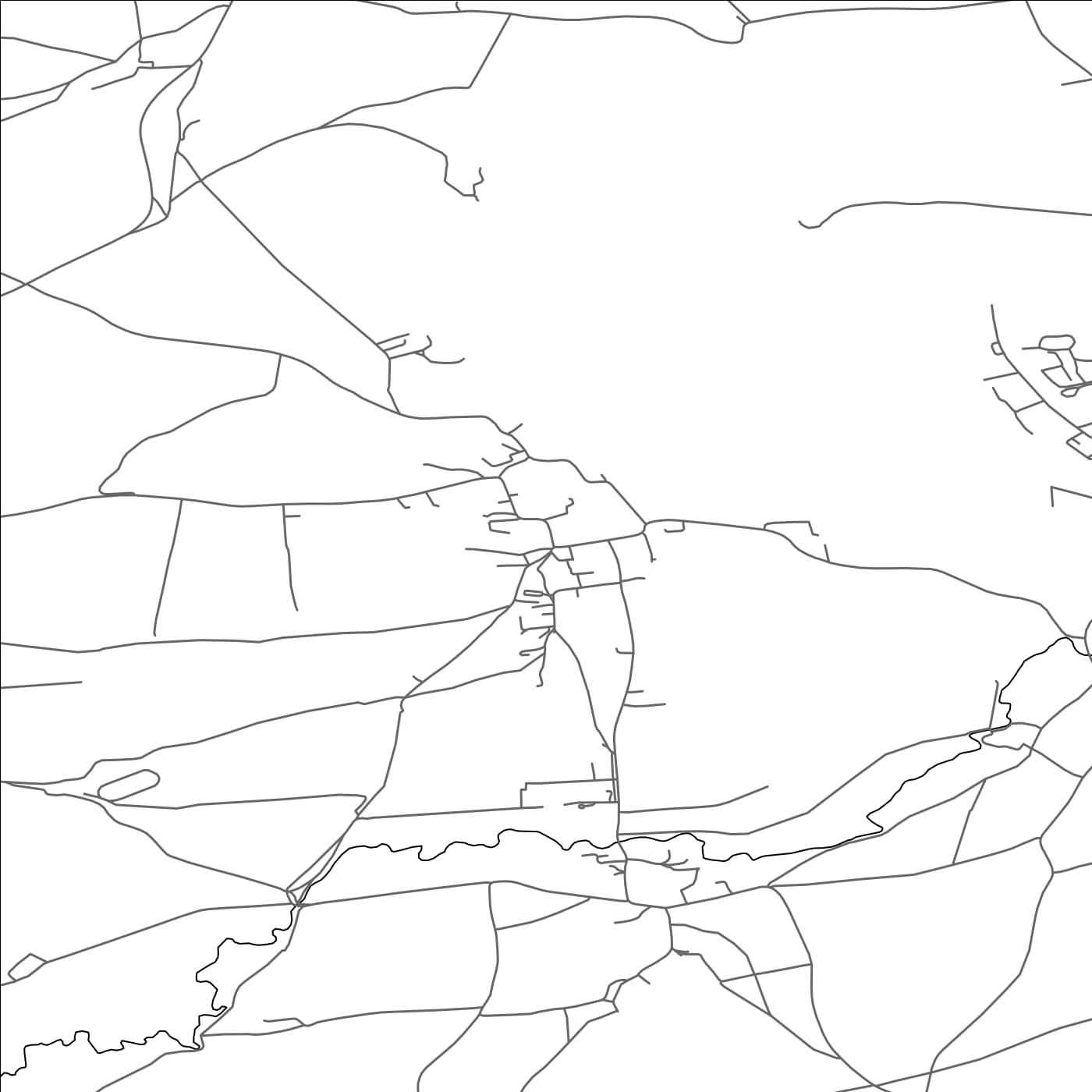 ROAD MAP OF DITCHEAT, UNITED KINGDOM BY MAPBAKES