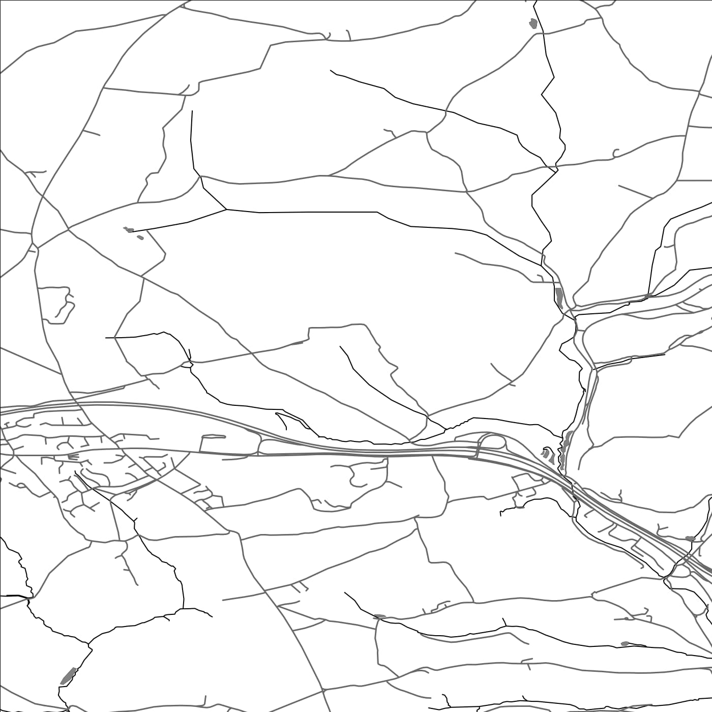 ROAD MAP OF DOBWALLS AND TREWIDLAND, UNITED KINGDOM BY MAPBAKES