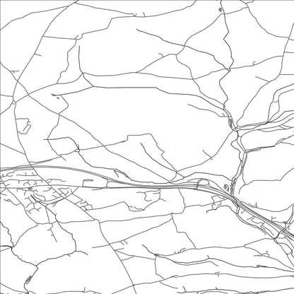 ROAD MAP OF DOBWALLS AND TREWIDLAND, UNITED KINGDOM BY MAPBAKES