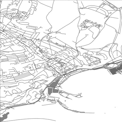 ROAD MAP OF DOVER, UNITED KINGDOM BY MAPBAKES