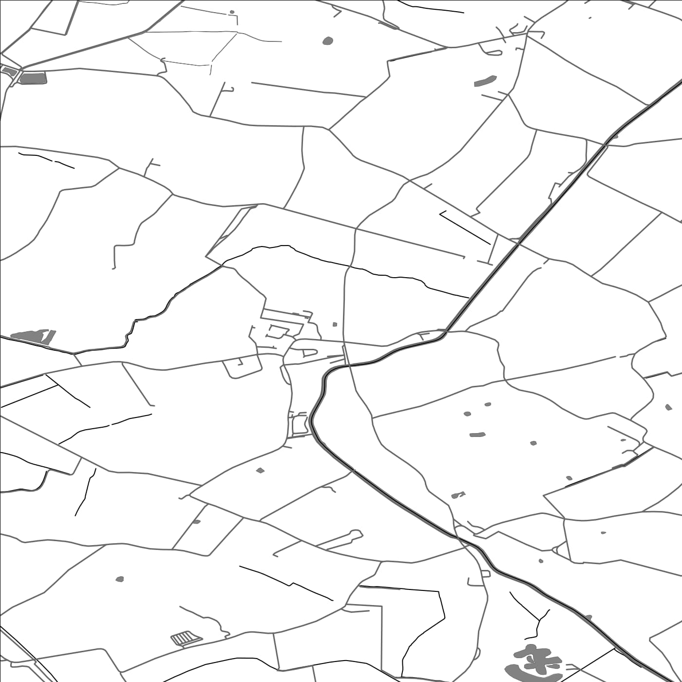 ROAD MAP OF DOWNHOLLAND, UNITED KINGDOM BY MAPBAKES