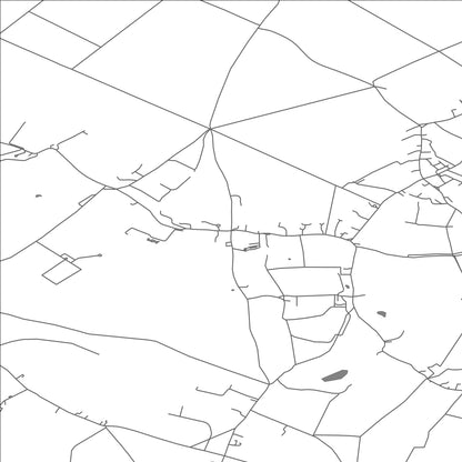 ROAD MAP OF DULLINGHAM, UNITED KINGDOM BY MAPBAKES