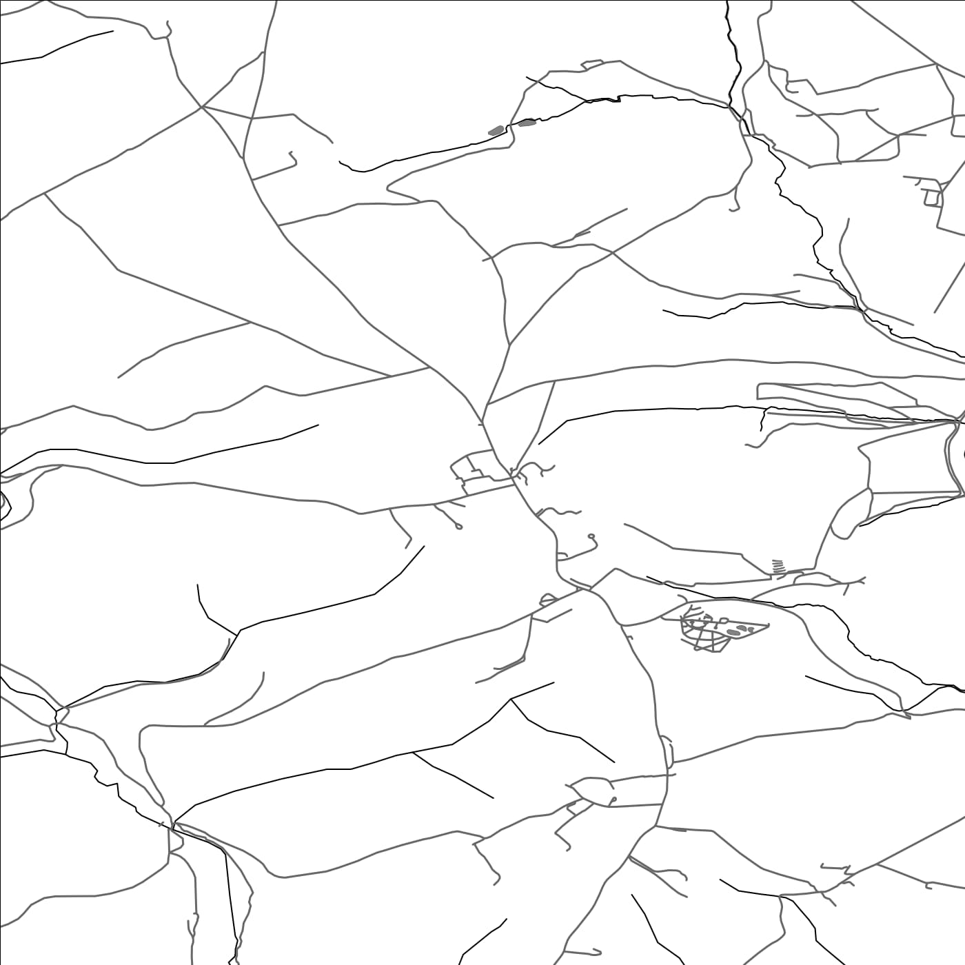 ROAD MAP OF DULOE, UNITED KINGDOM BY MAPBAKES