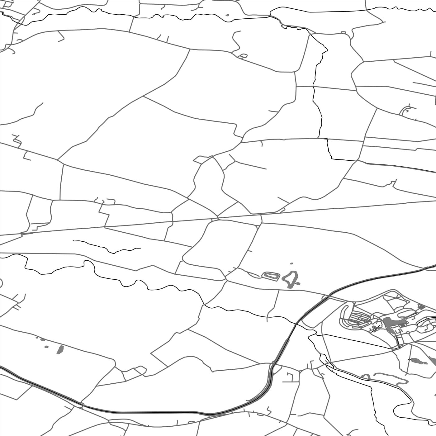 ROAD MAP OF DUNHAM MASSEY, UNITED KINGDOM BY MAPBAKES