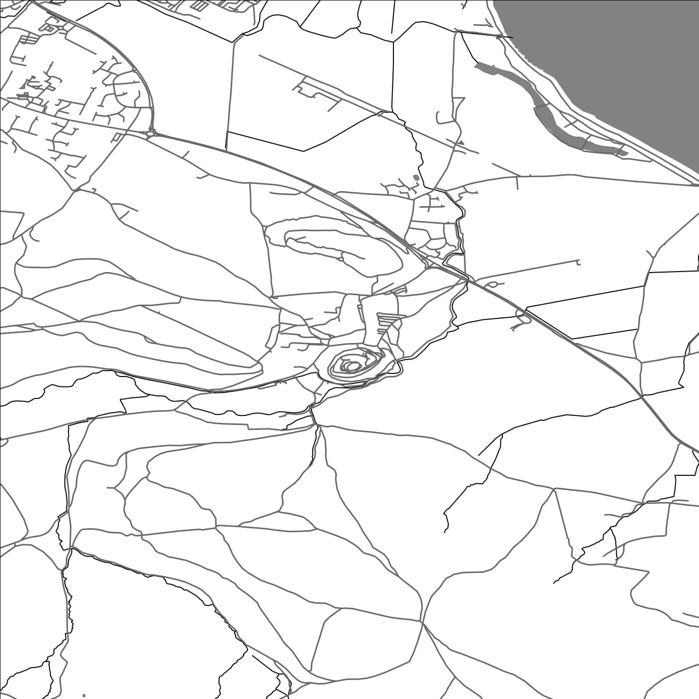 ROAD MAP OF DUNSTER, UNITED KINGDOM BY MAPBAKES