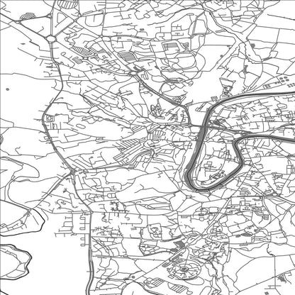 ROAD MAP OF DURHAM, UNITED KINGDOM BY MAPBAKES