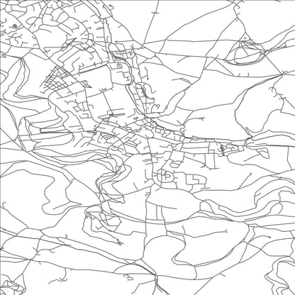 ROAD MAP OF DURSLEY, UNITED KINGDOM BY MAPBAKES