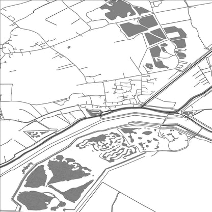 ROAD MAP OF EARITH, UNITED KINGDOM BY MAPBAKES