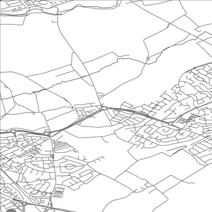 ROAD MAP OF EARSDON, UNITED KINGDOM BY MAPBAKES