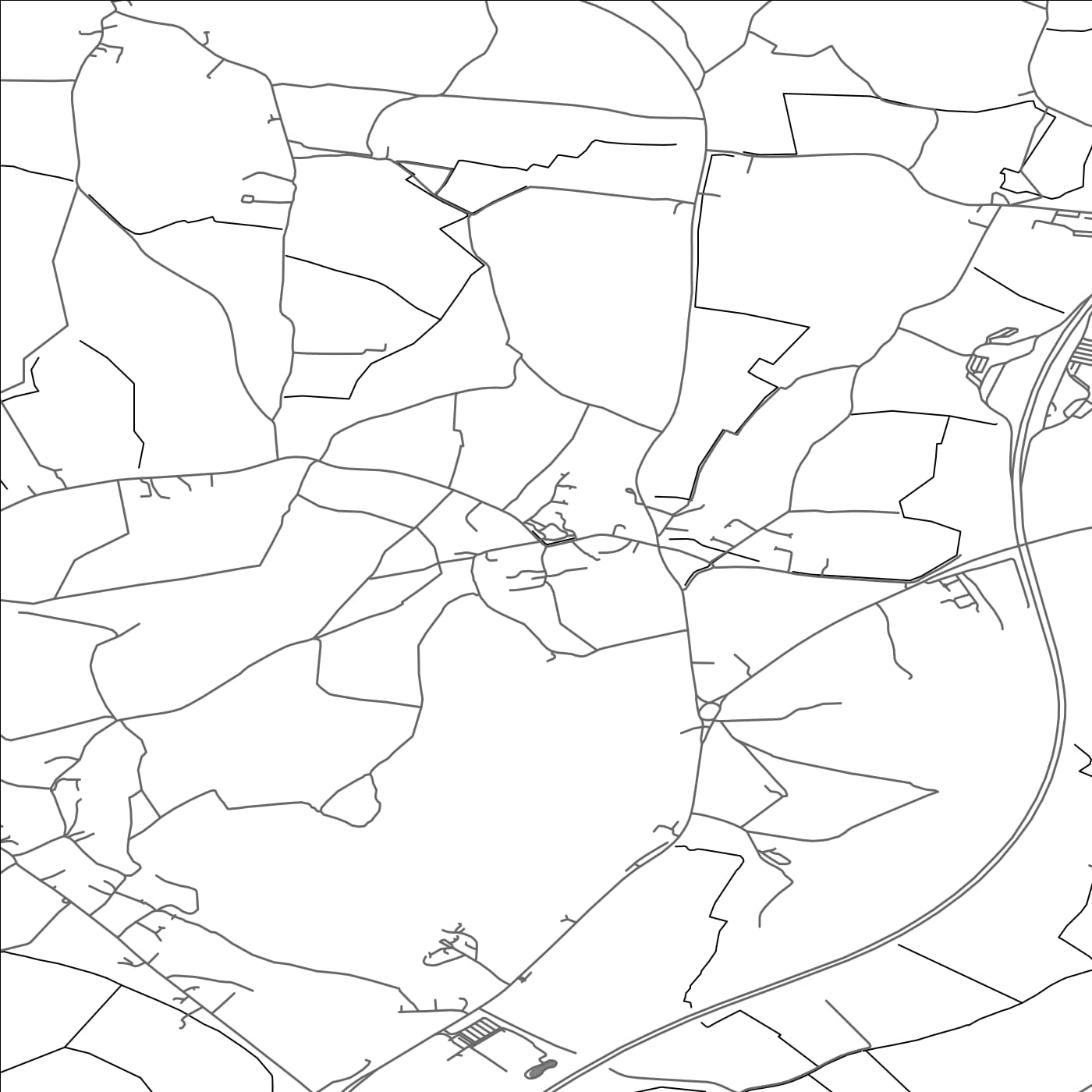 ROAD MAP OF EAST BRENT, UNITED KINGDOM BY MAPBAKES