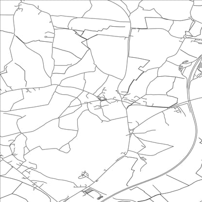 ROAD MAP OF EAST BRENT, UNITED KINGDOM BY MAPBAKES