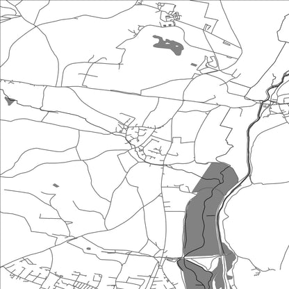 ROAD MAP OF EAST BUDLEIGH, UNITED KINGDOM BY MAPBAKES