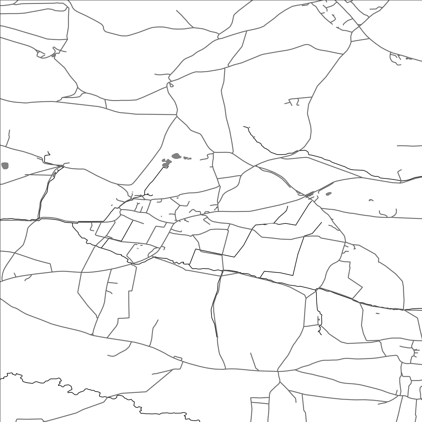 ROAD MAP OF EAST CHINNOCK, UNITED KINGDOM BY MAPBAKES