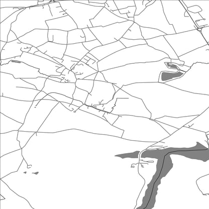 ROAD MAP OF EAST COKER, UNITED KINGDOM BY MAPBAKES