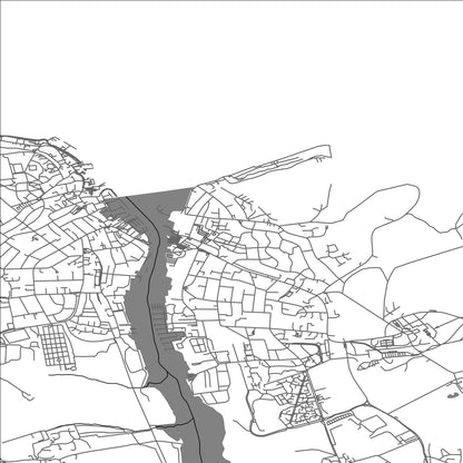 ROAD MAP OF EAST COWES, UNITED KINGDOM BY MAPBAKES