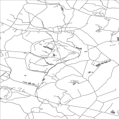 ROAD MAP OF EAST DORSET, UNITED KINGDOM BY MAPBAKES